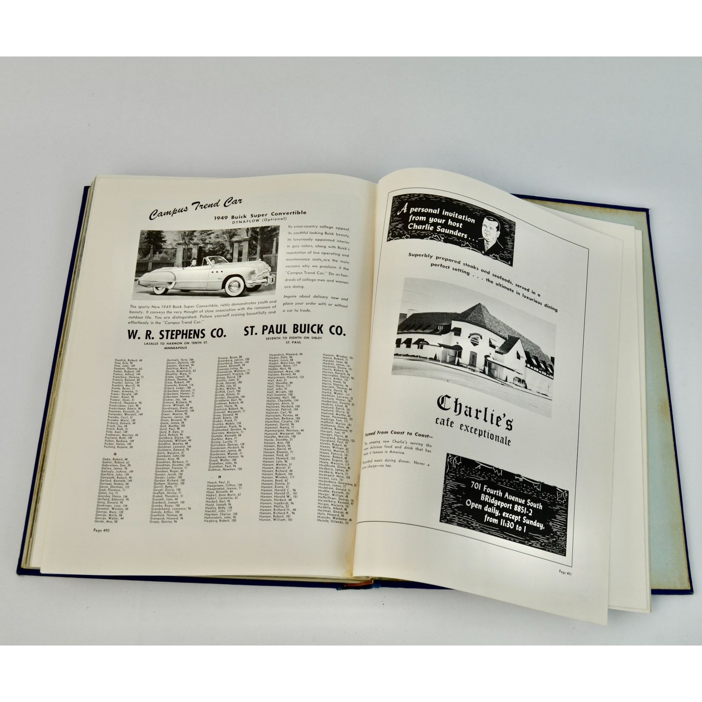 Vintage 1949 University of Minnesota Yearbook Golden Gophers MN