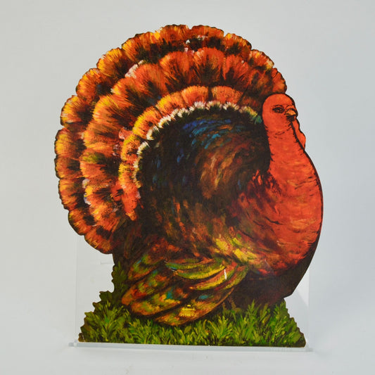 Hallmark Vintage Die Cut Turkey Cutout Decor