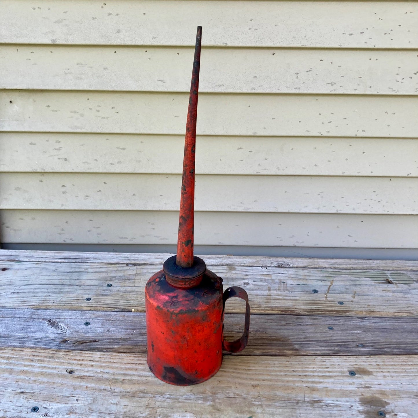 Vintage Eagle 17.5" Oil Can Red Quart Railroad?