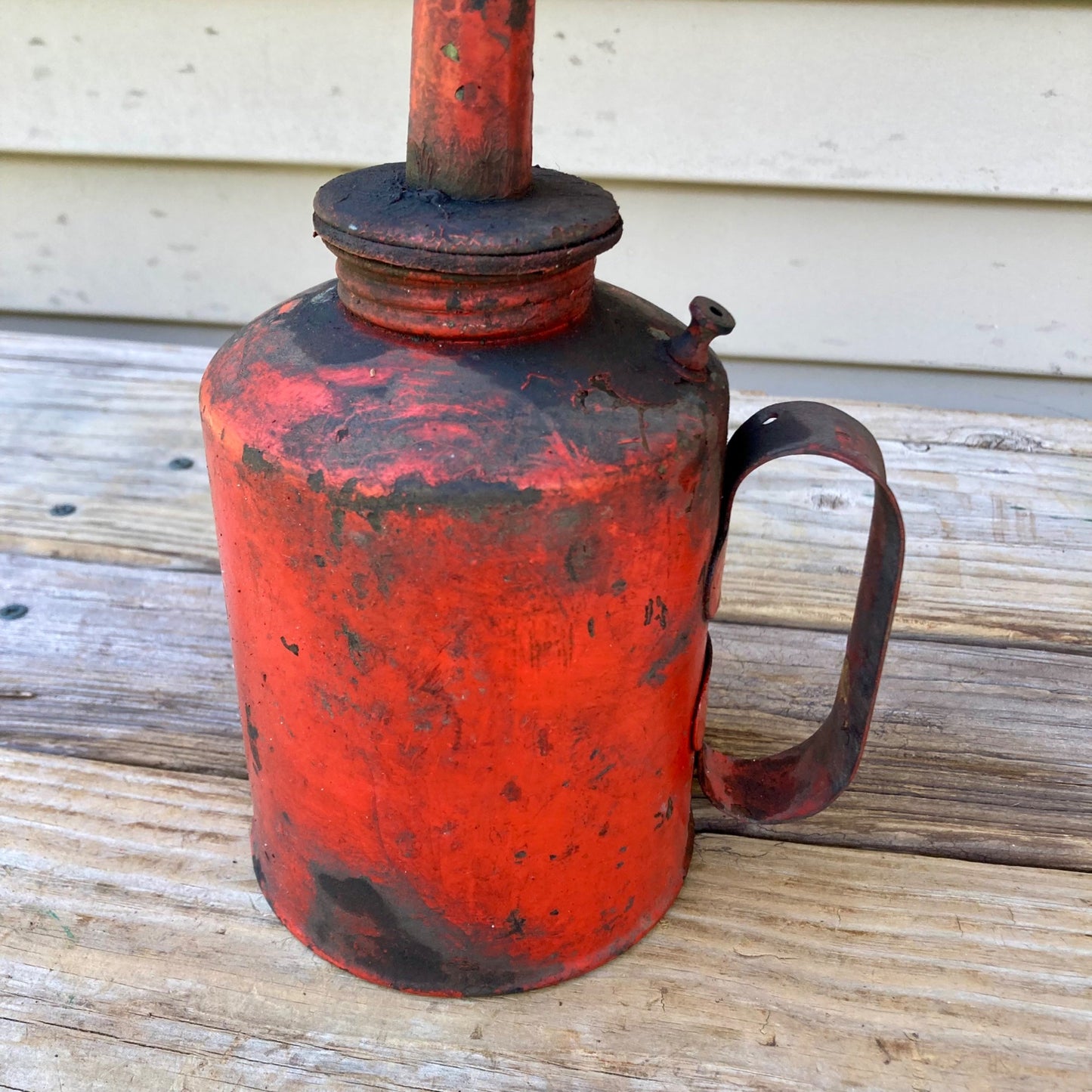 Vintage Eagle 17.5" Oil Can Red Quart Railroad?