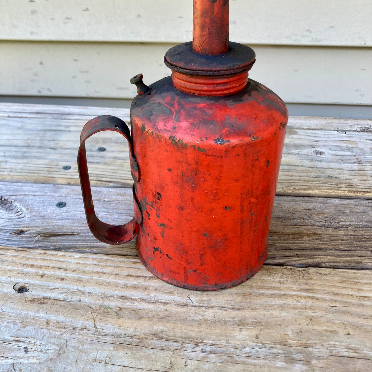Vintage Eagle 17.5" Oil Can Red Quart Railroad?