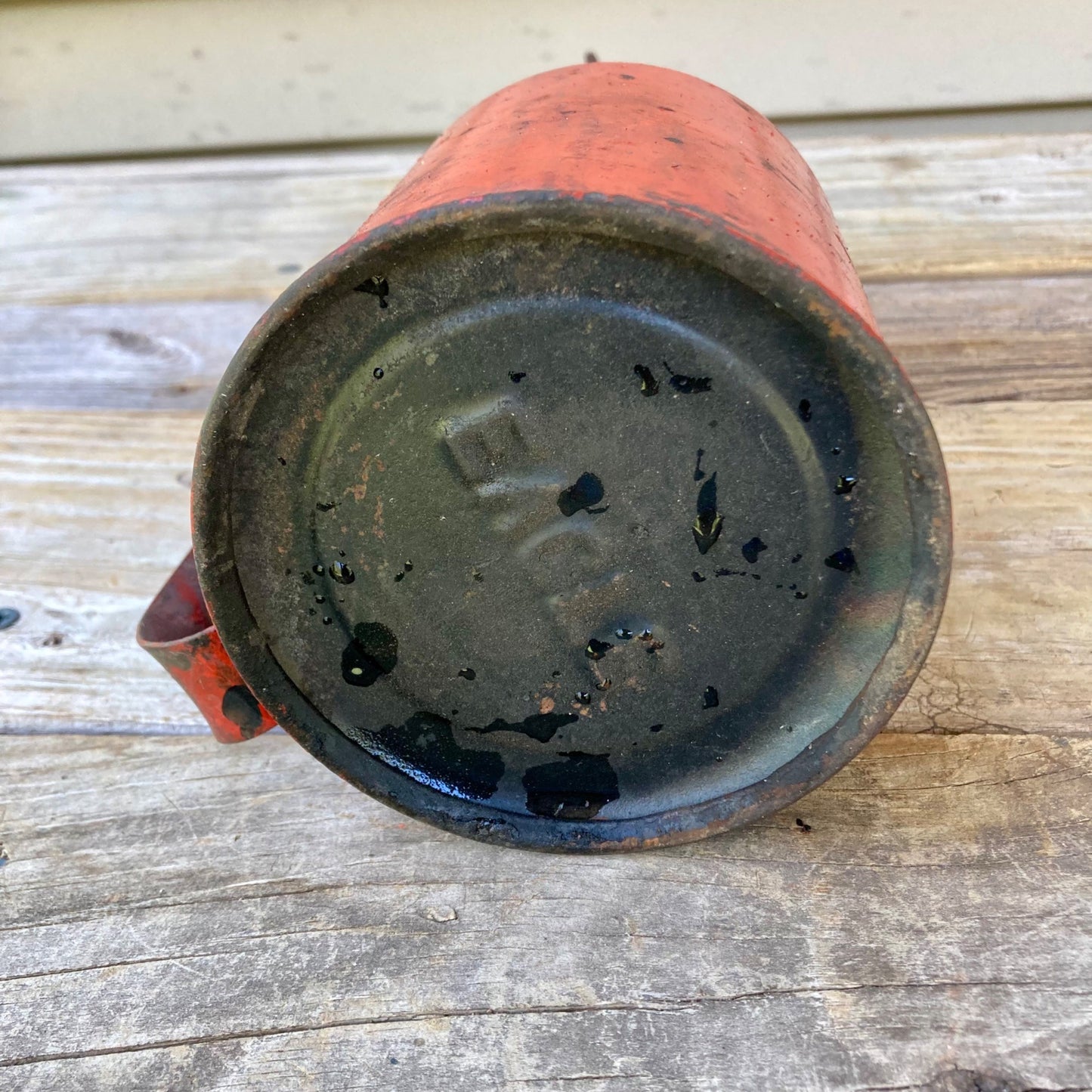 Vintage Eagle 17.5" Oil Can Red Quart Railroad?