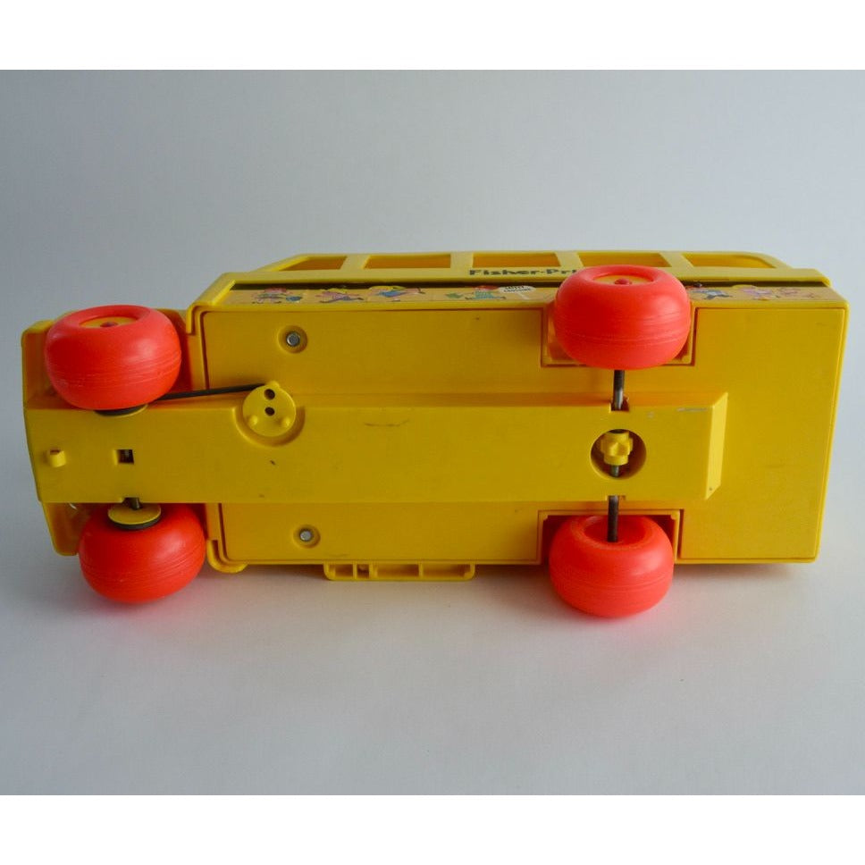 Fisher Price Little People School Bus Pull Toy NO STRING