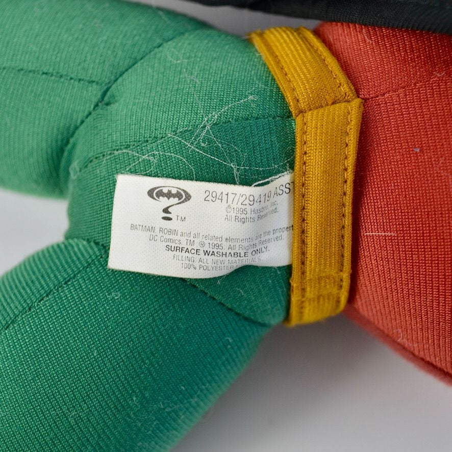 1995 Hasbro Batman Robin Plush Doll with Cape 17"
