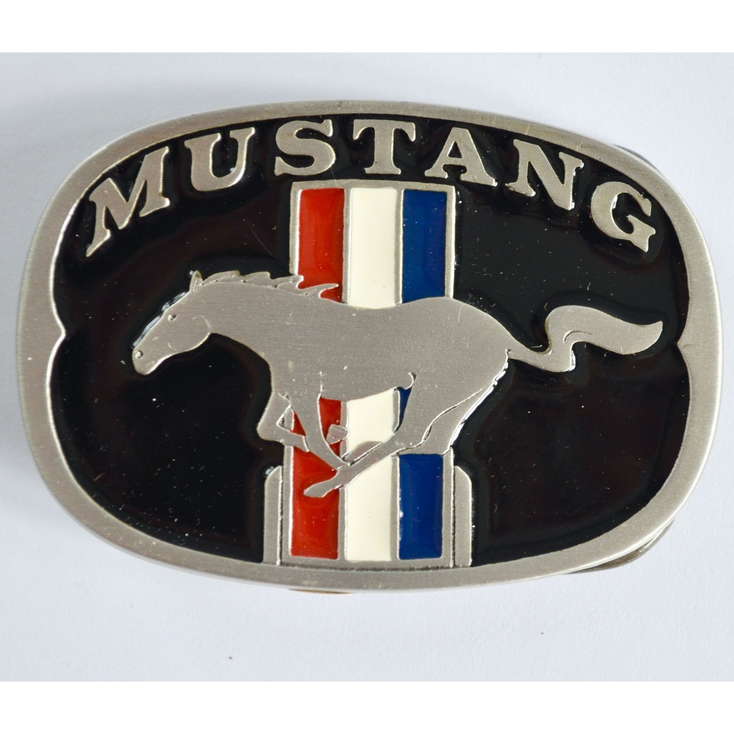 Vintage Mustang Pony Solid Fine Pewter Belt Buckle NEW Unused