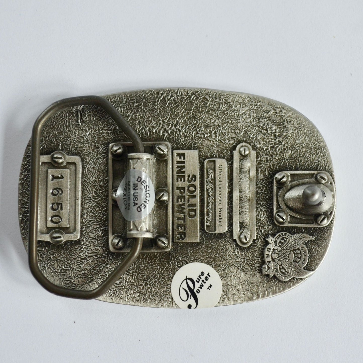 Vintage Mustang Pony Solid Fine Pewter Belt Buckle NEW Unused