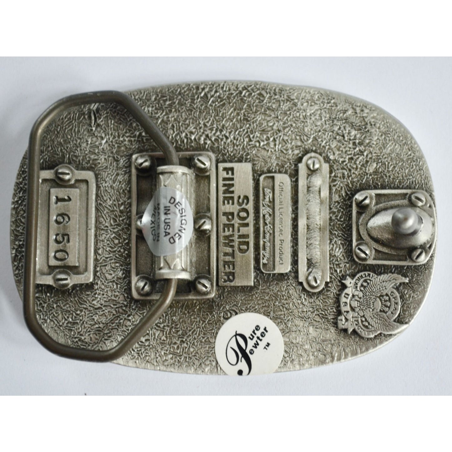 Vintage Mustang Pony Solid Fine Pewter Belt Buckle NEW Unused