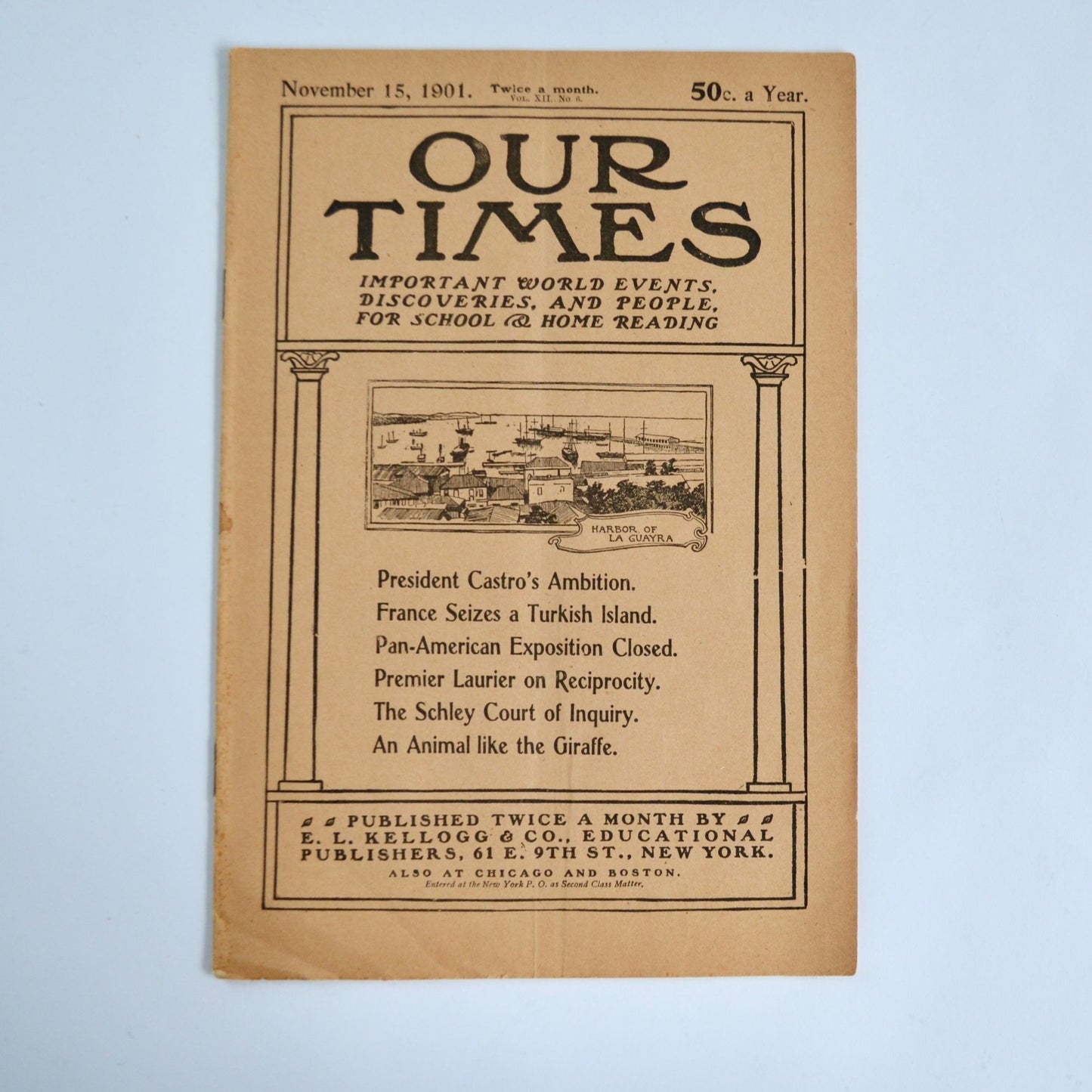 November 15 1901 Our Times Magazine Antique