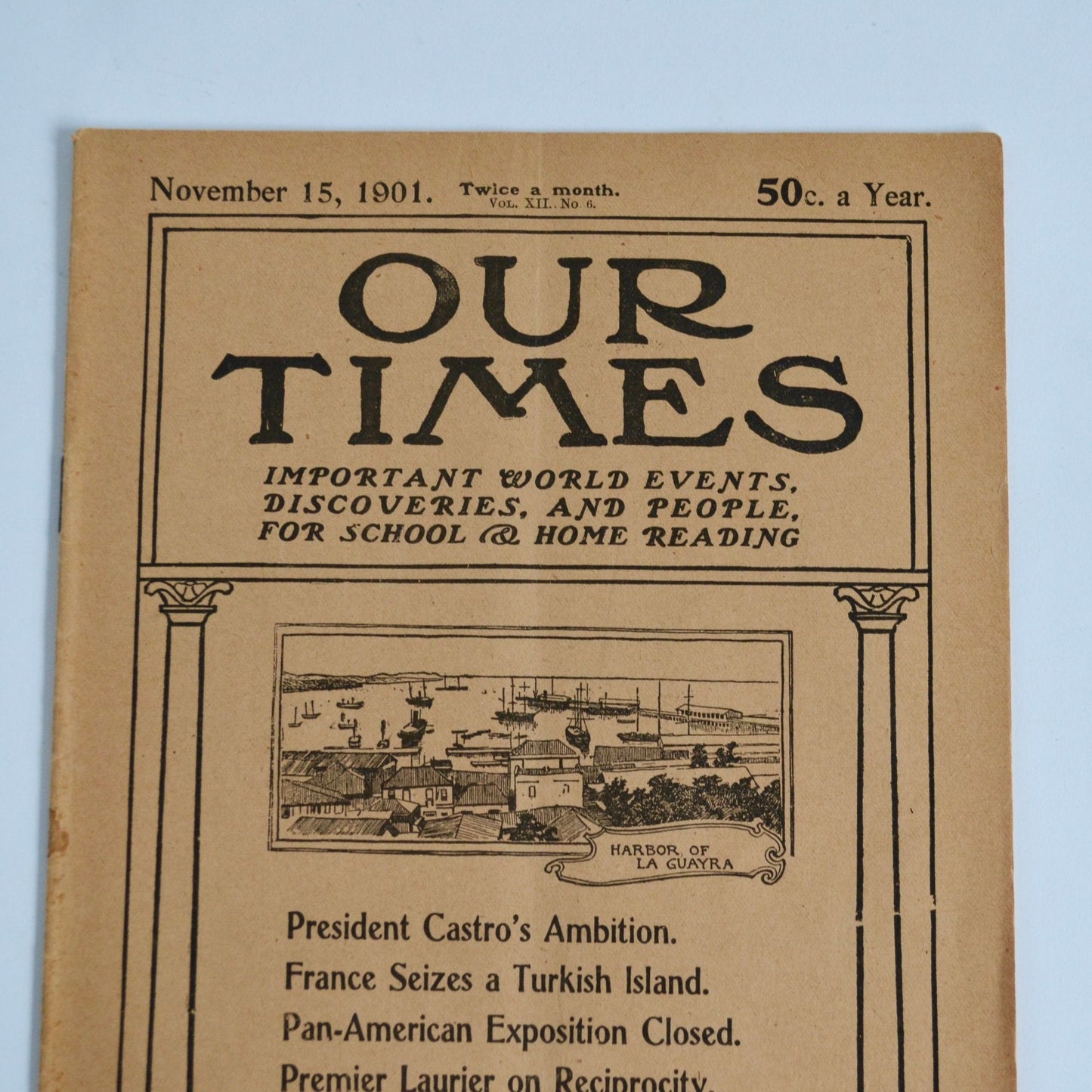 November 15 1901 Our Times Magazine Antique
