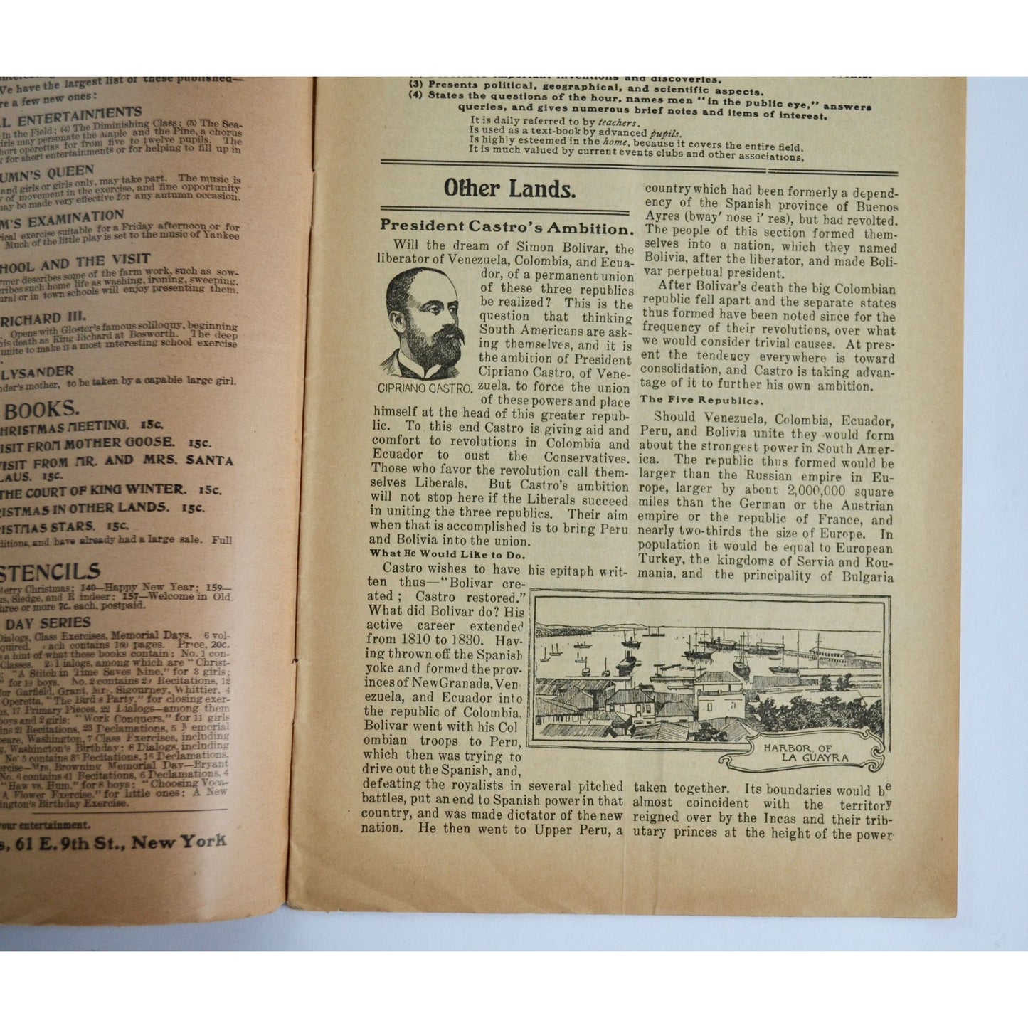 November 15 1901 Our Times Magazine Antique