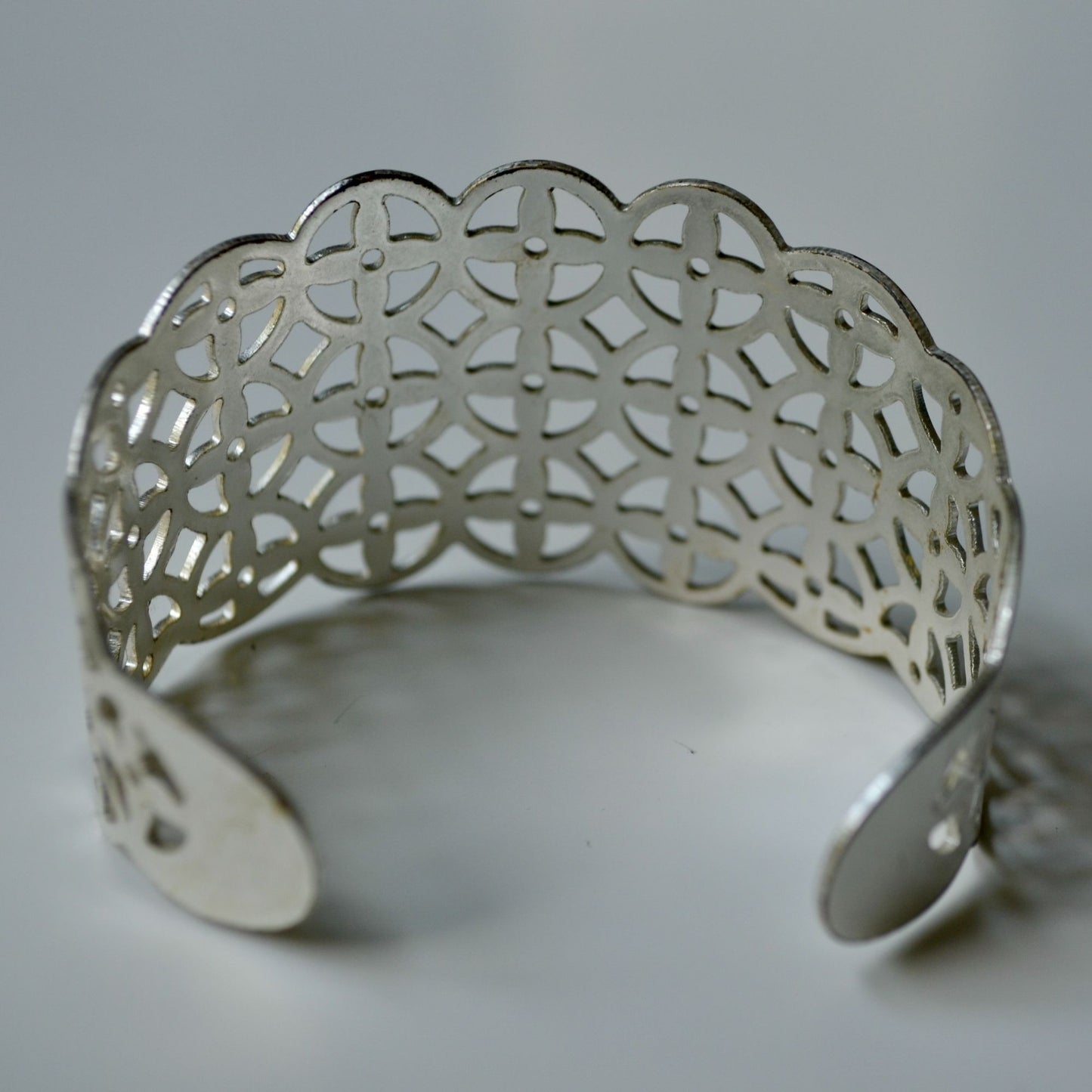 Lia Sophia Silver Cuff Bracelet Crochet