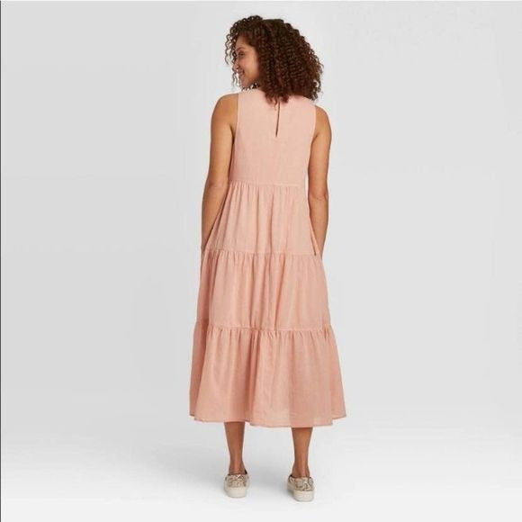 New A New Day Blush Pink Tiered Dress