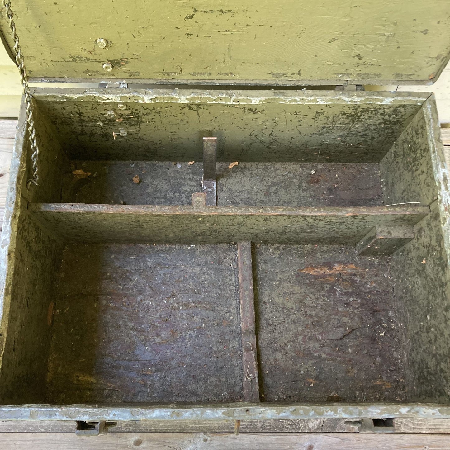 Vintage Pipefitters General Set No. 5 Trunk Box OD Green US Army Military