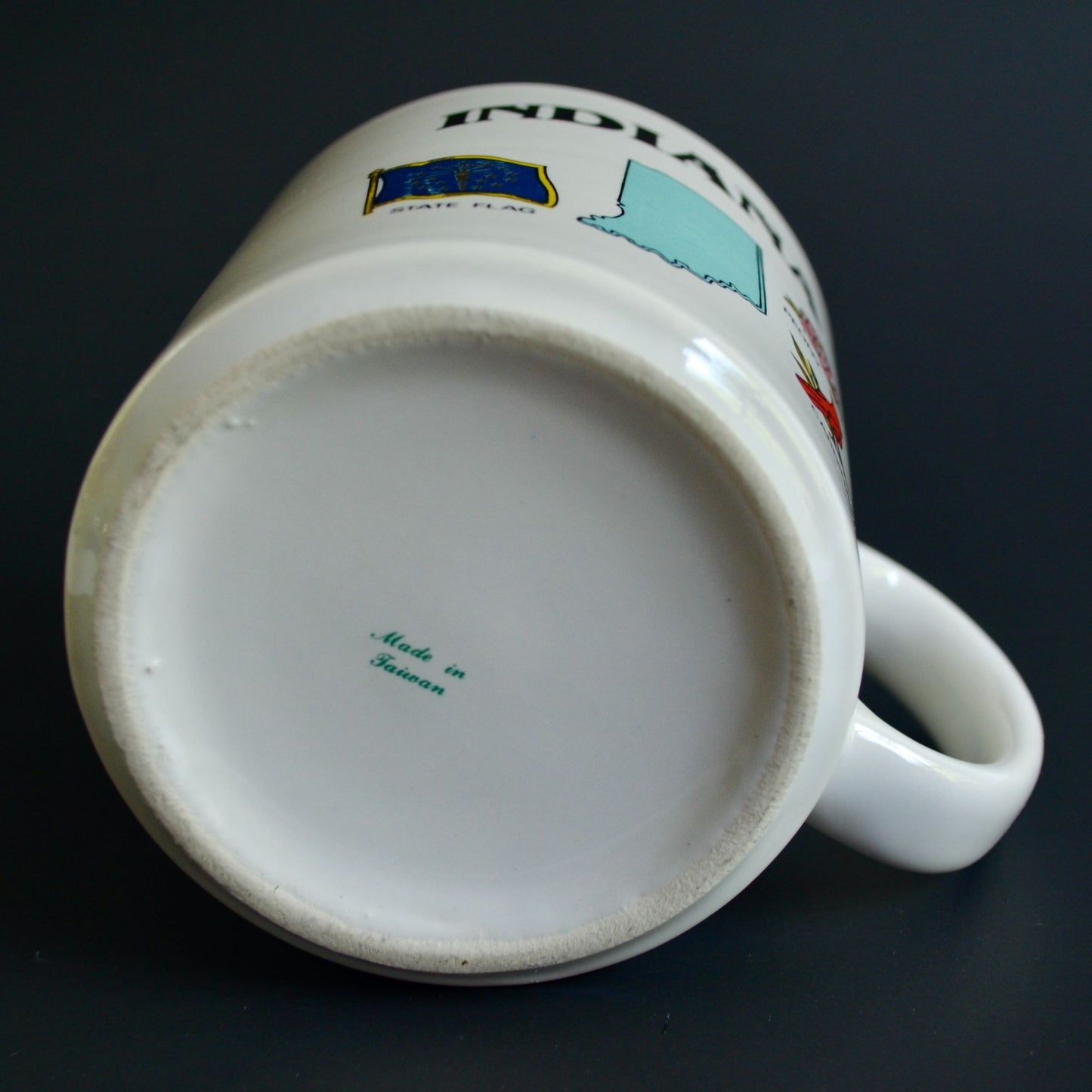 Indiana State Souvenir Coffee Mug Ceramic Vintage