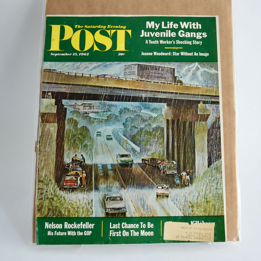 The Saturday Evening Post Magazine COVER September SEPT 15 1962