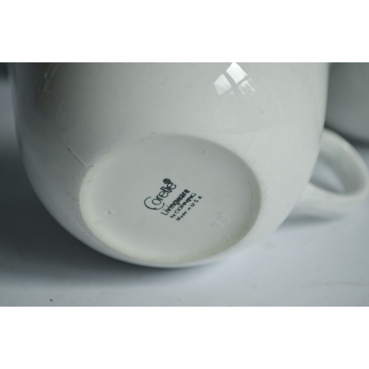 Corelle Snowflake Blue Garland Set of 4 Coffee Mugs Cups