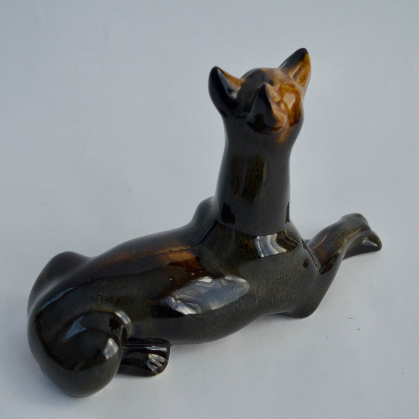 Vintage MCM Doberman Ceramic Figurine Brazil 4166