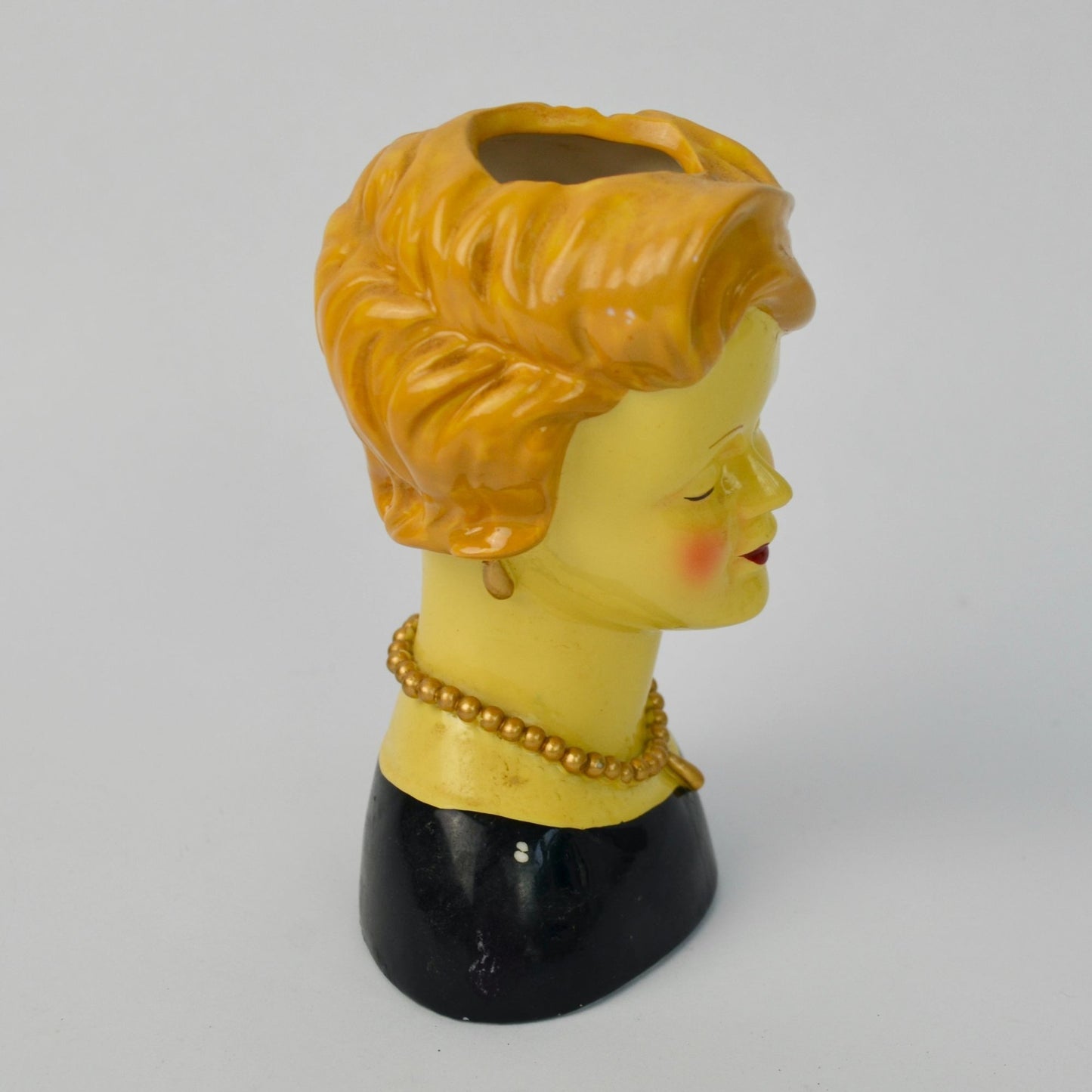 Dennis East Ceramics 2001 Vintage Lady Head Vase