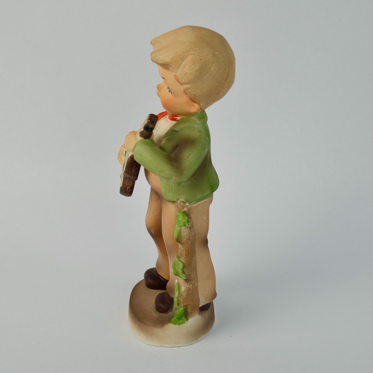 Enesco Japan Boy Playing Guitar Singing 8.5"