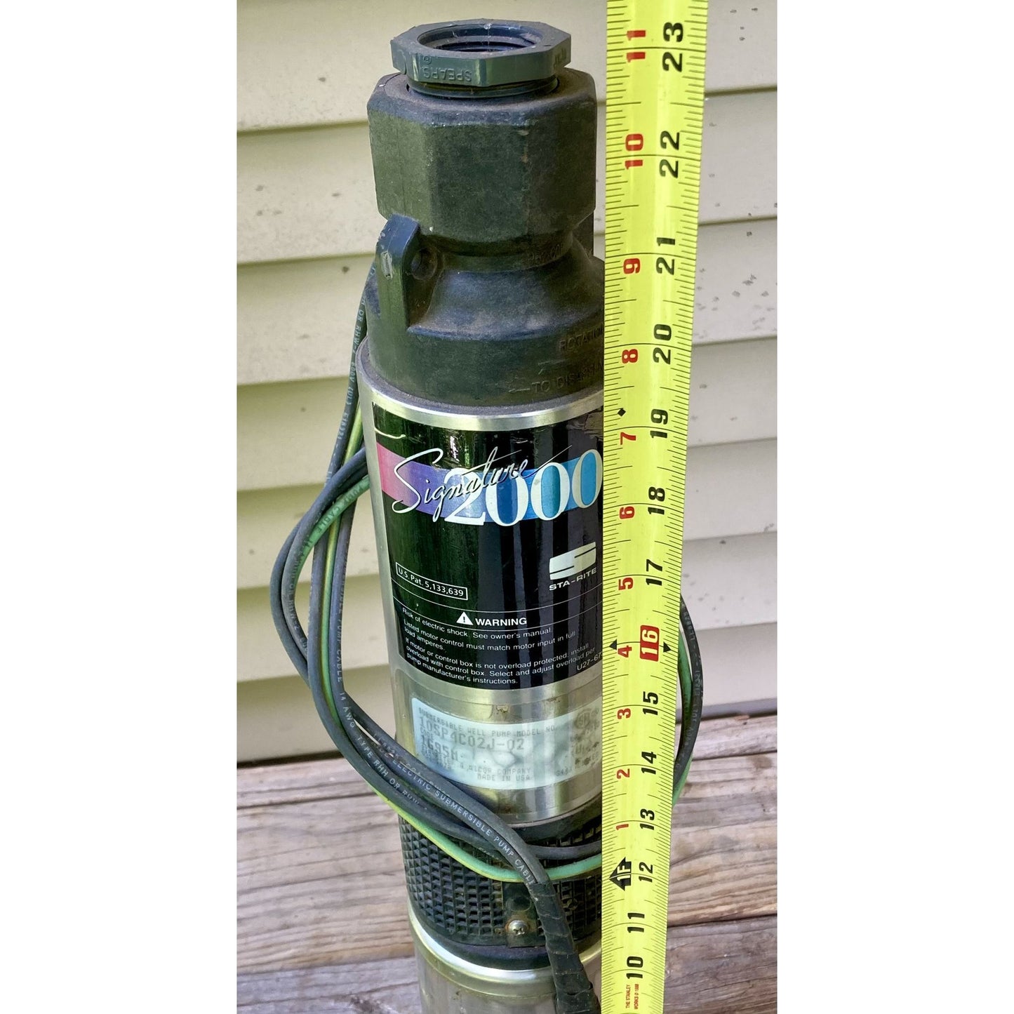 Sta-Rite Submersible Well Pump Signature 2000 Model 10SP4C02J-02