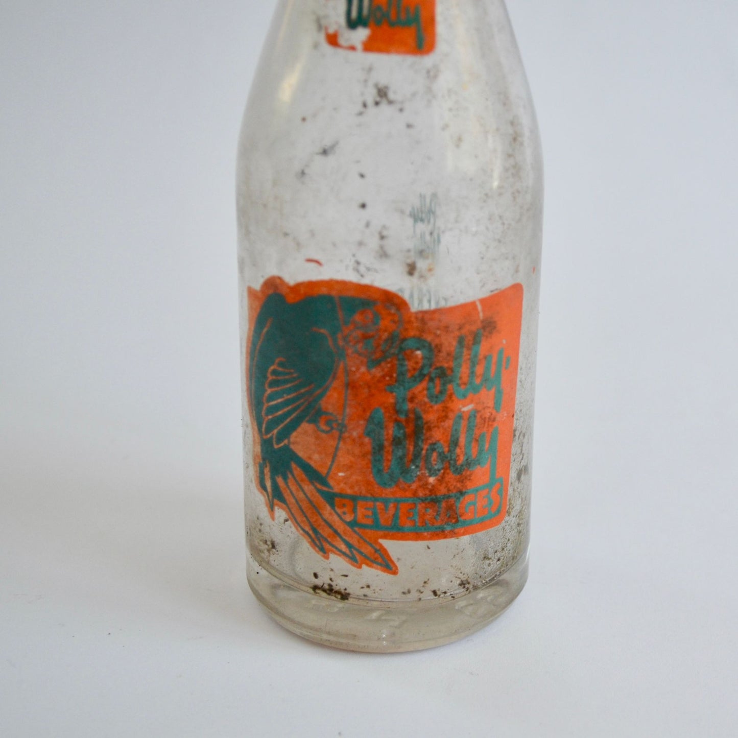 Vintage Polly Wolly Beverages Glass Bottle Seven-Up 7up Duluth, MN