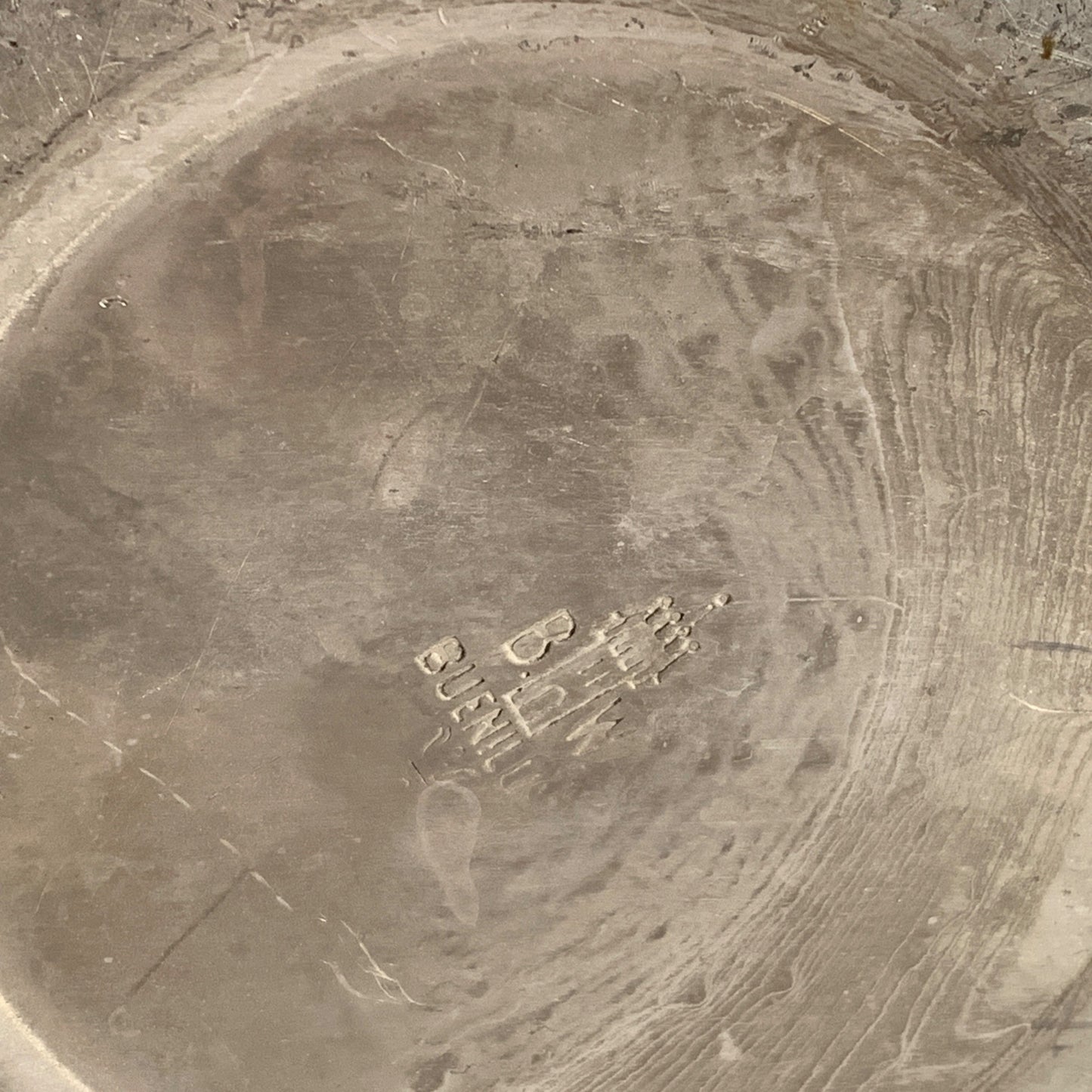 Vintage Buenilum Pyrex Ice Bucket Metal & Wood Handle Glass Lined