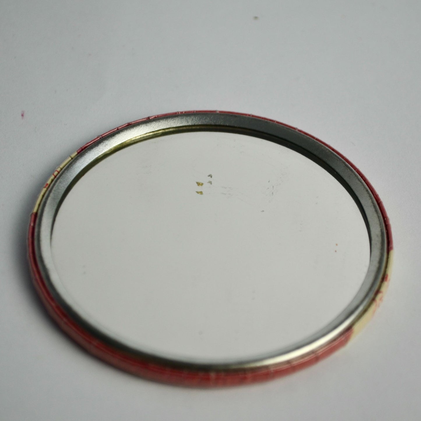 Jersey Creme Hand Mirror Vintage Small 3"