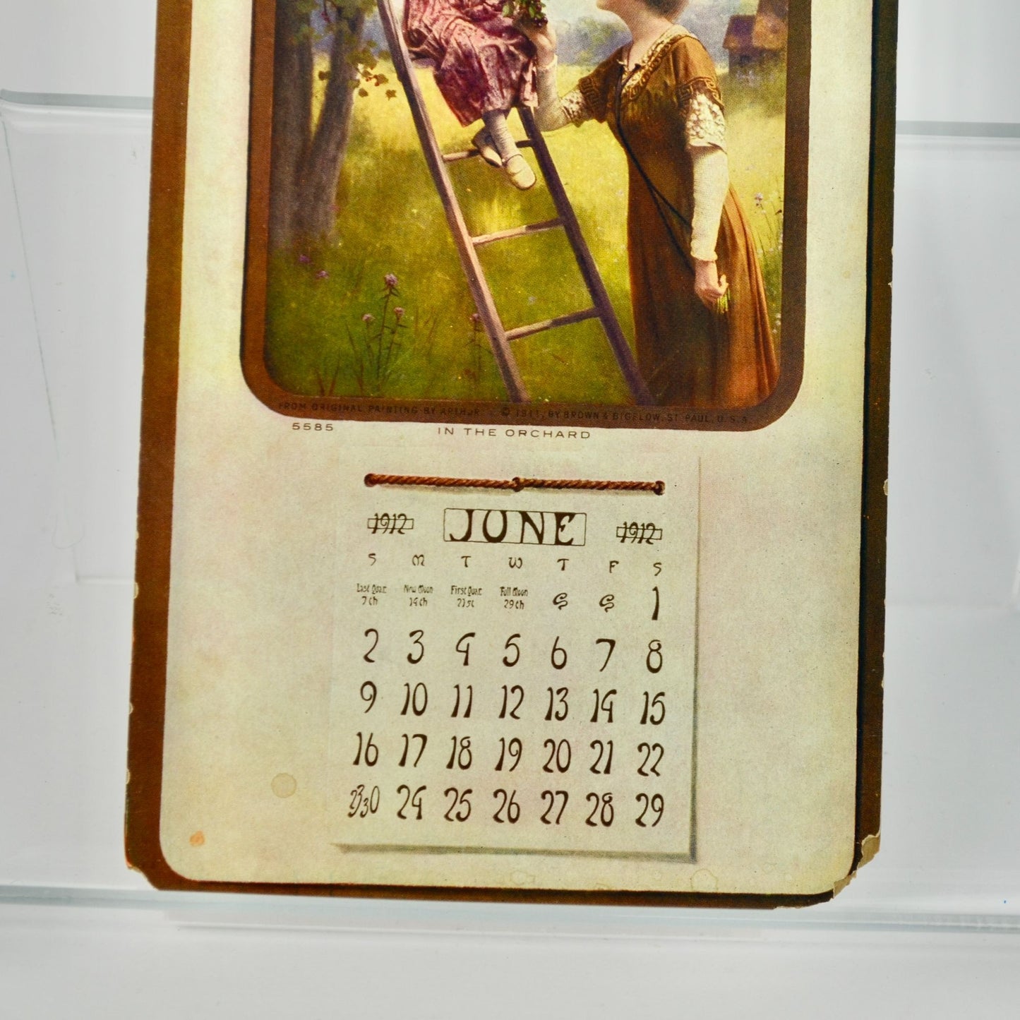 1912 Advertising Calendar January California Commission Co.