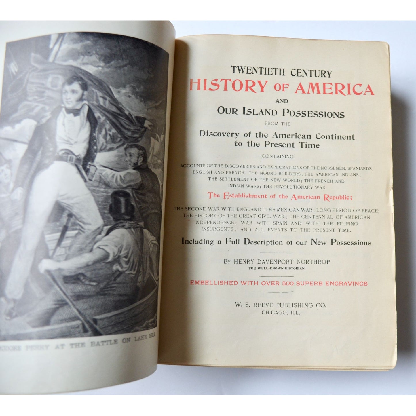 1900 Twentieth Century History of America and our Island Possessions Antique Book
