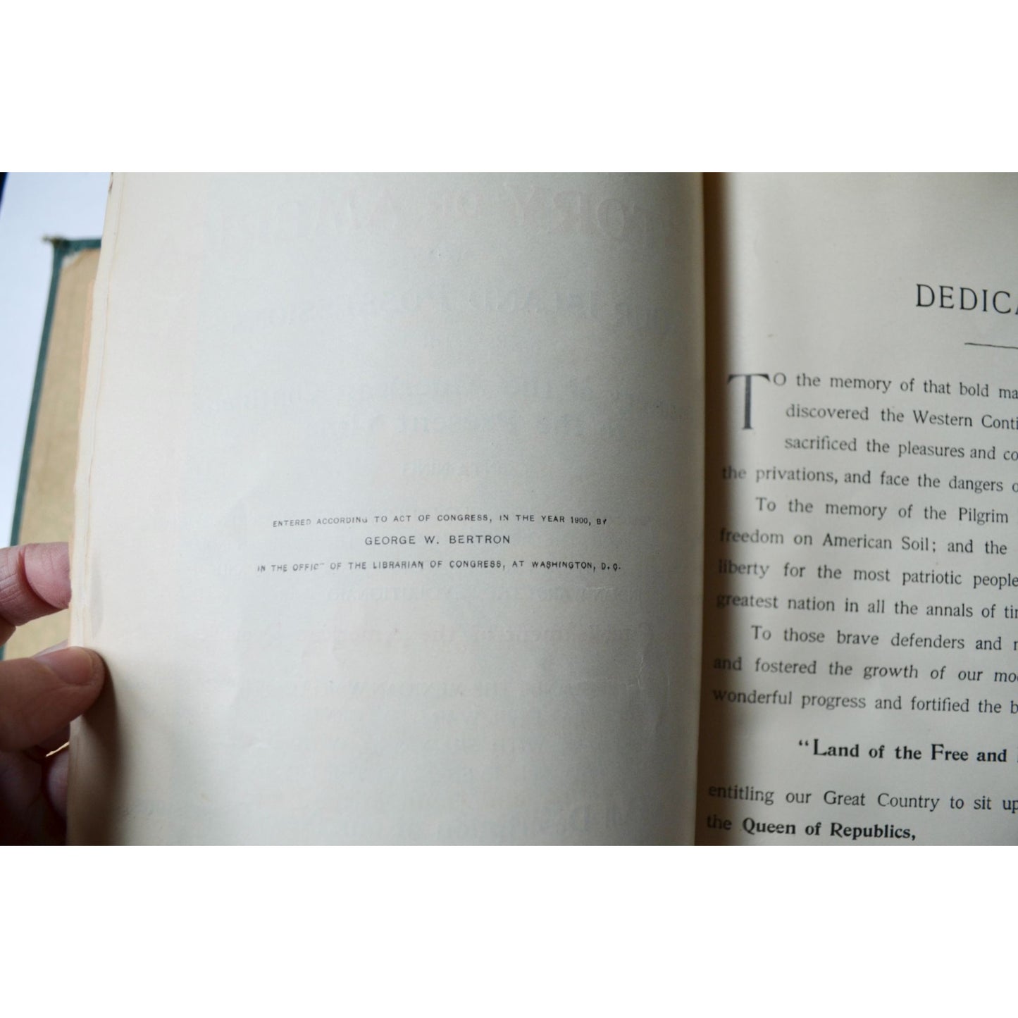 1900 Twentieth Century History of America and our Island Possessions Antique Book