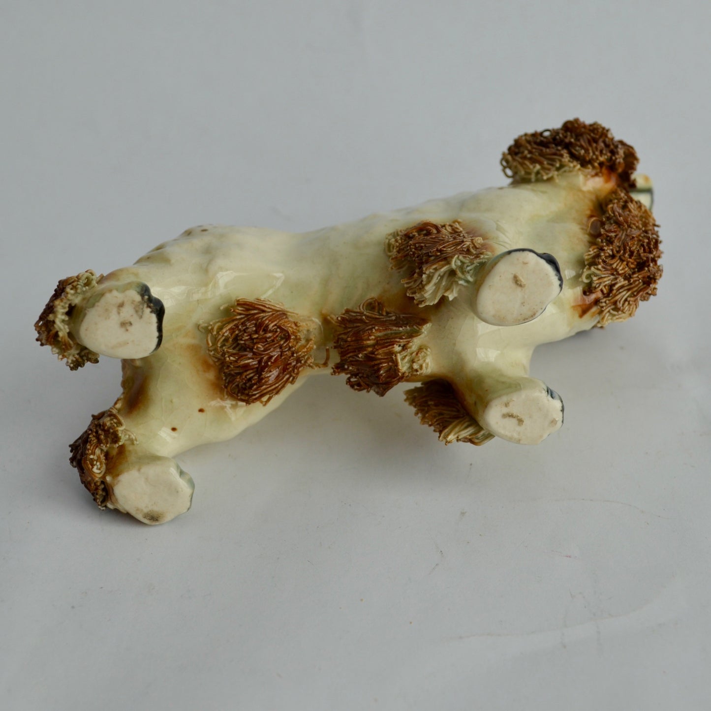 Vintage Springer Spaniel Brown White Spaghetti Porcelain Figurine