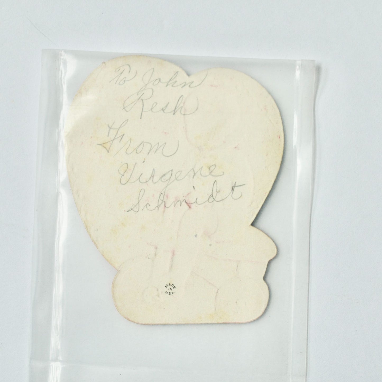 Vintage Valentine's Card Even Tho I Get a Fine Boy on Trike