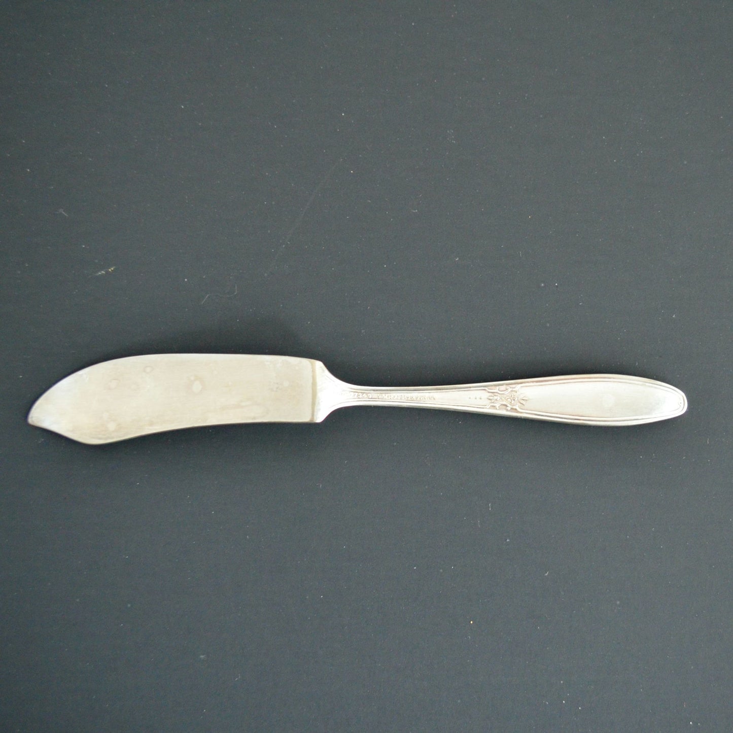 William Rogers & Son AA Pat 77349 Butter Knife Silverplate