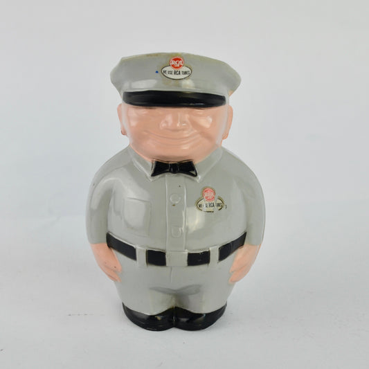 RCA Joe Silverama Plastic Coinbank Vintage Northwest Radio Duluth MN