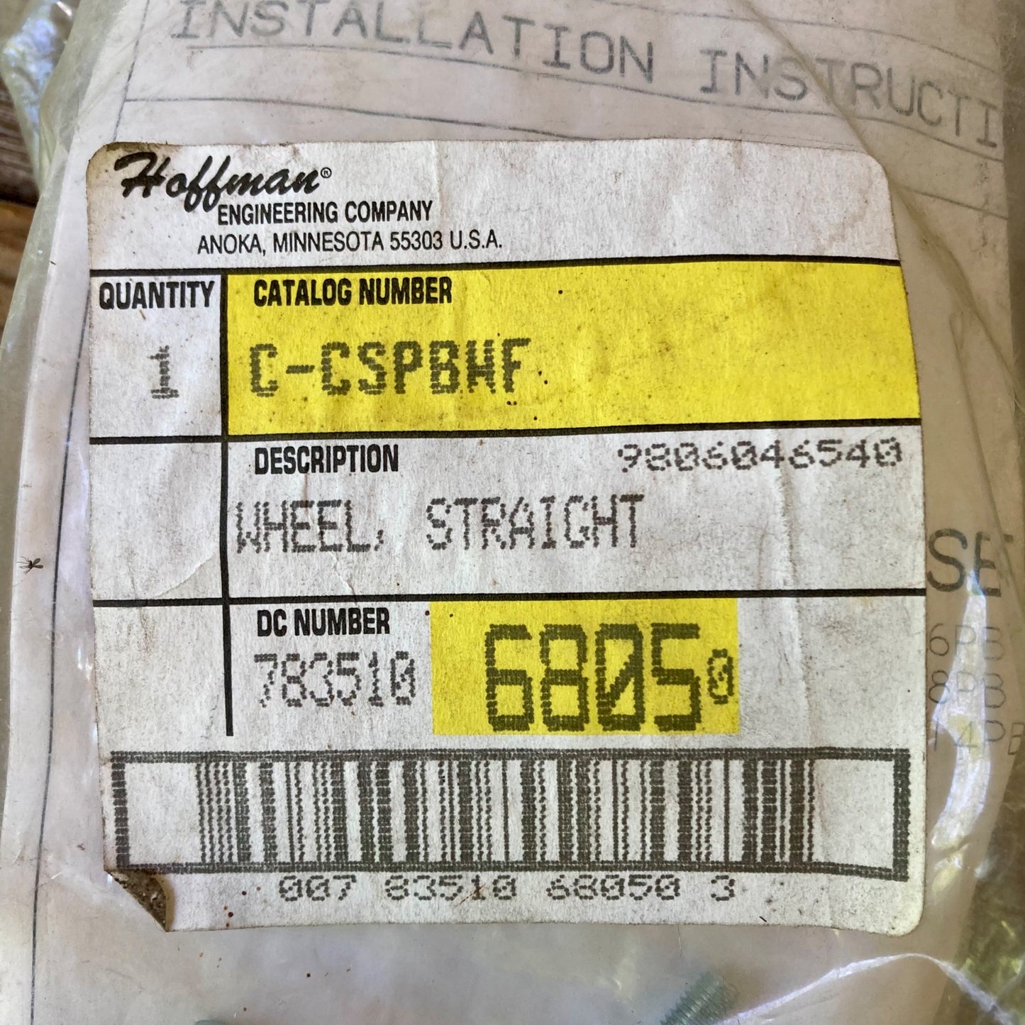 Hoffman Engineering Caster Wheels Lot 4 #6805 Made in Germany