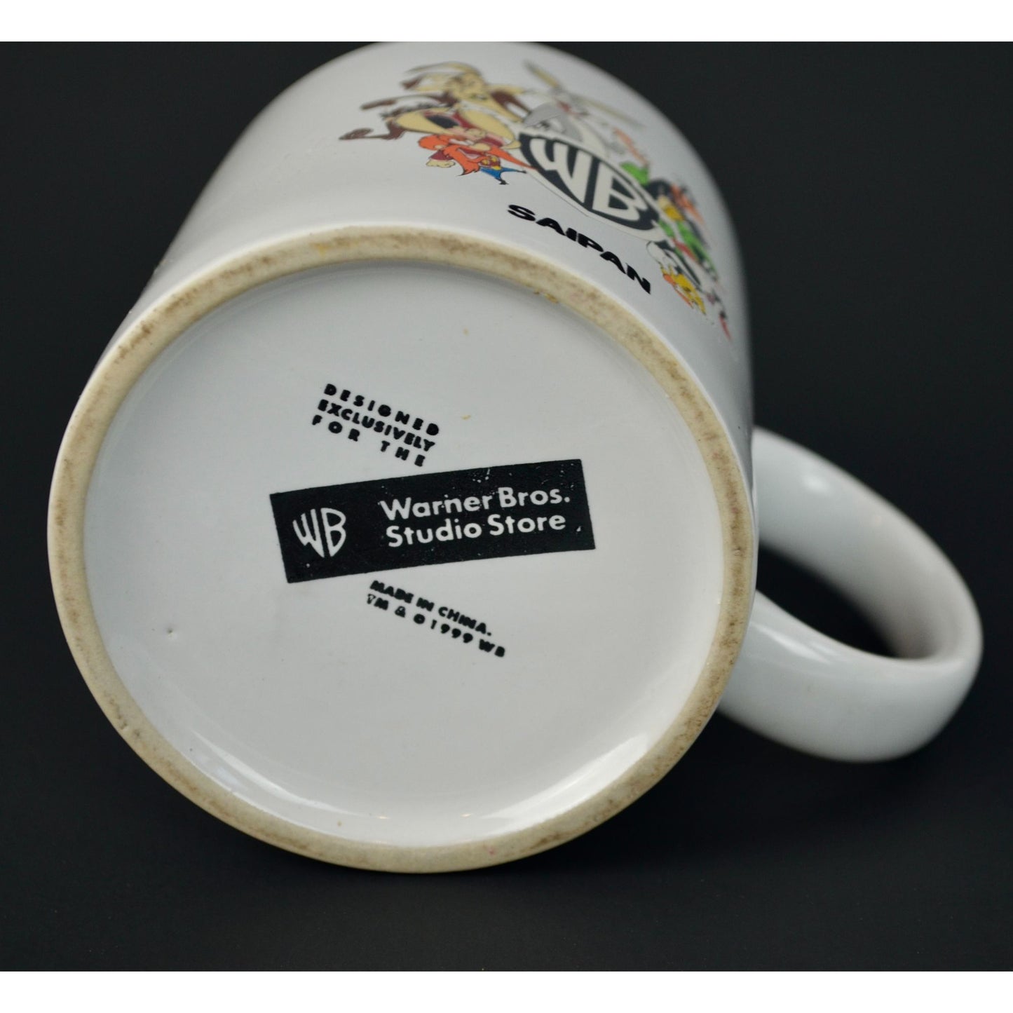 WB Saipan Warner Brothers Studio Store 1999 Vintage Coffee Mug Looney Tunes