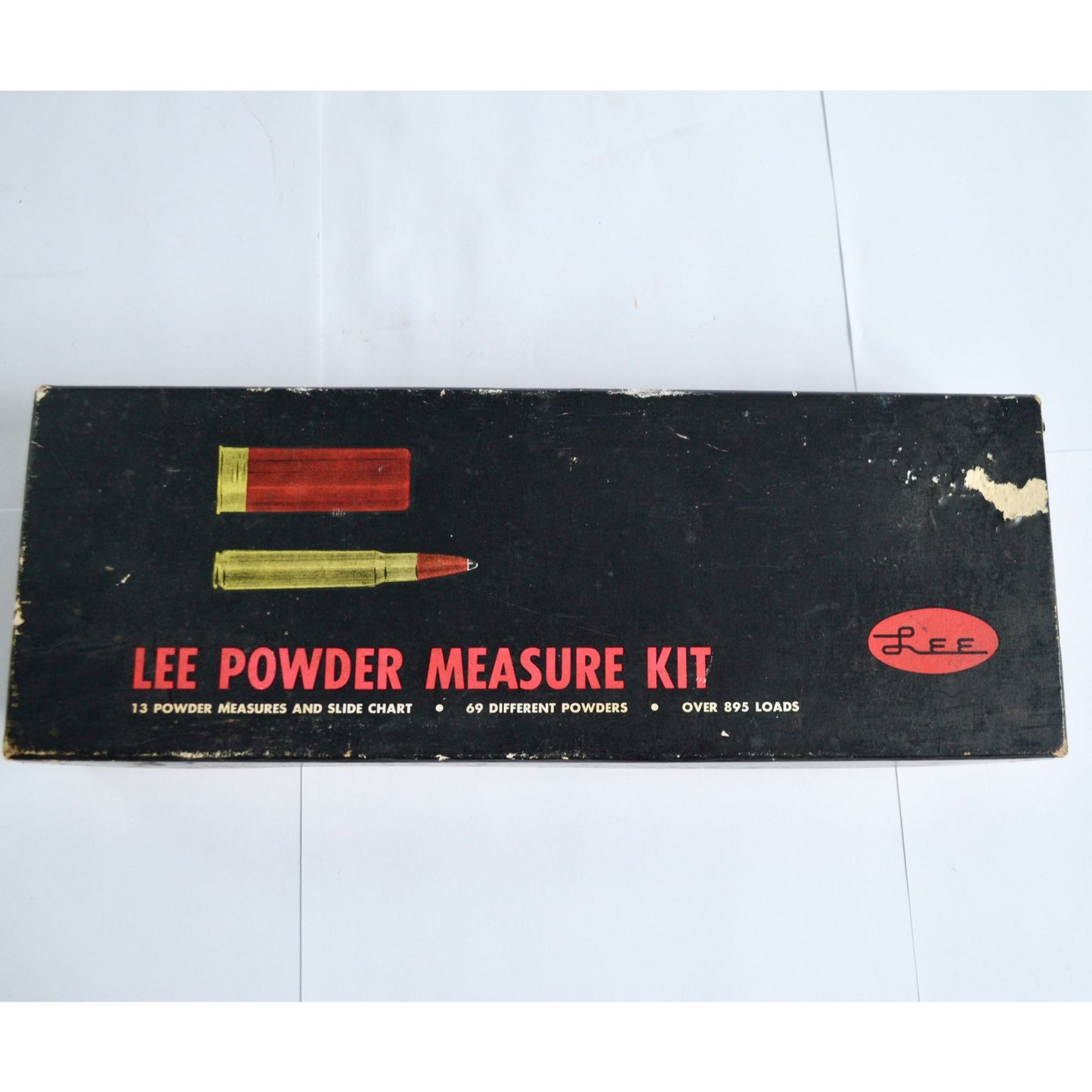 Vintage Lee Powder Measure Kit Black Powder Measures & Slide Chart Muzzleloading