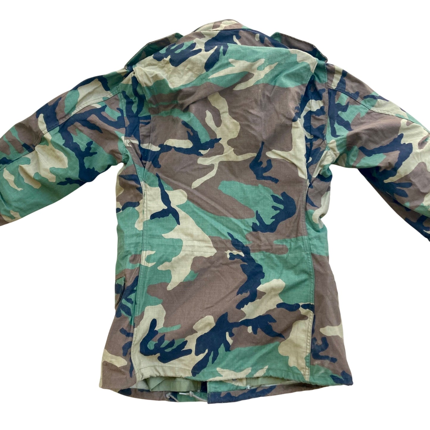 US Army Cold Weather Field Jacket Small-Long Woodland Camo Coat M65 Camouflage