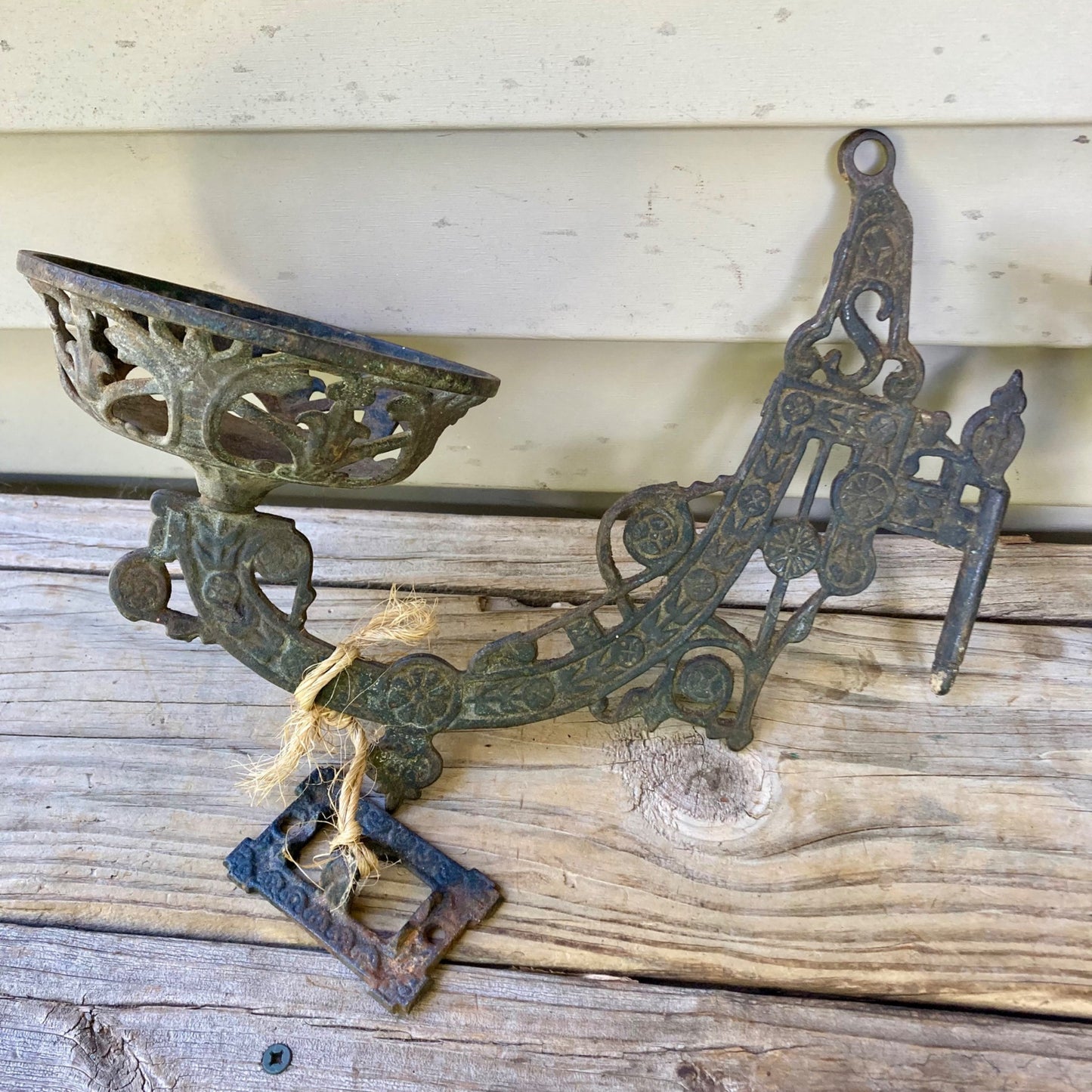 Lot 2 Vintage Ideal Cast Iron Oil Lamp Wall Sconces Antique Swing Arm Sconce