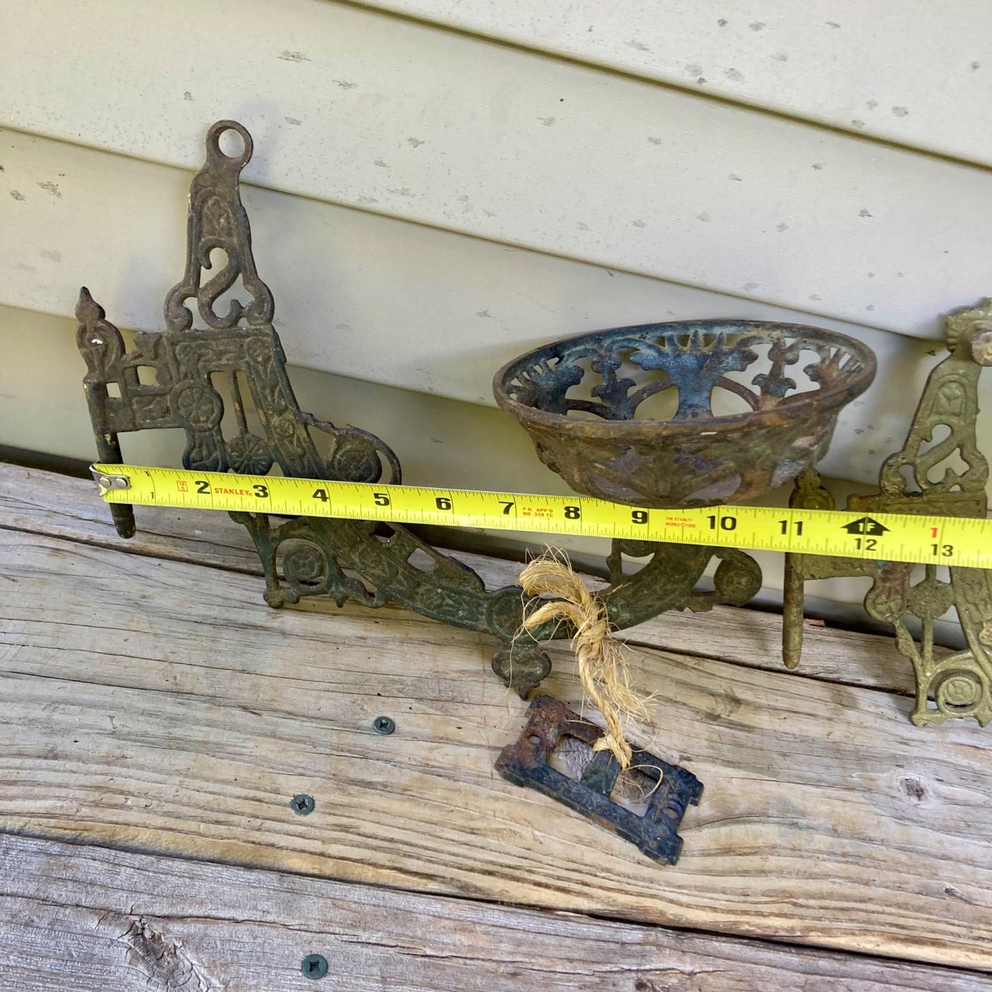 Lot 2 Vintage Ideal Cast Iron Oil Lamp Wall Sconces Antique Swing Arm Sconce