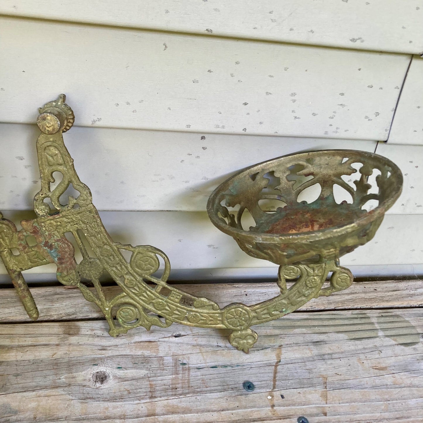 Lot 2 Vintage Ideal Cast Iron Oil Lamp Wall Sconces Antique Swing Arm Sconce
