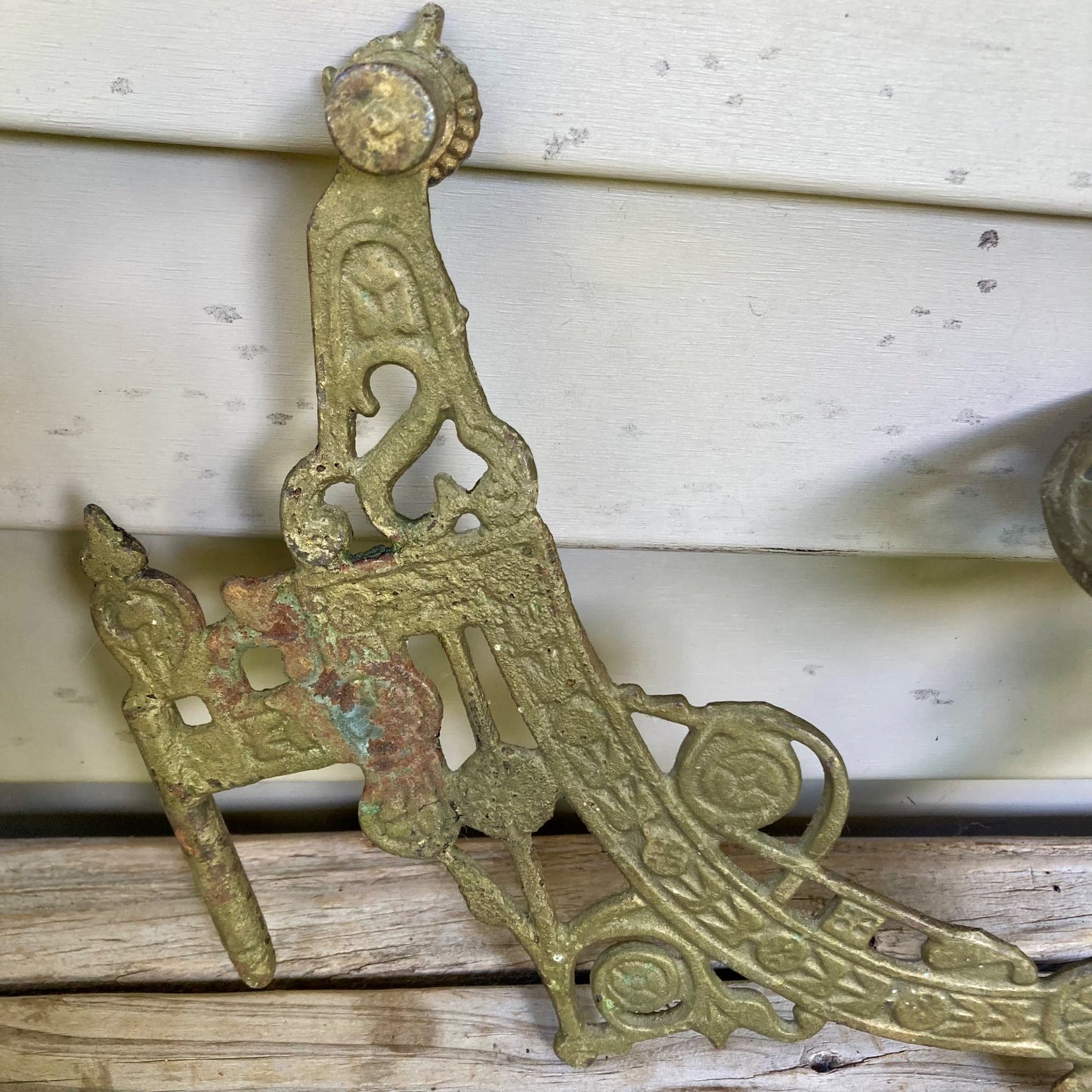 Lot 2 Vintage Ideal Cast Iron Oil Lamp Wall Sconces Antique Swing Arm Sconce