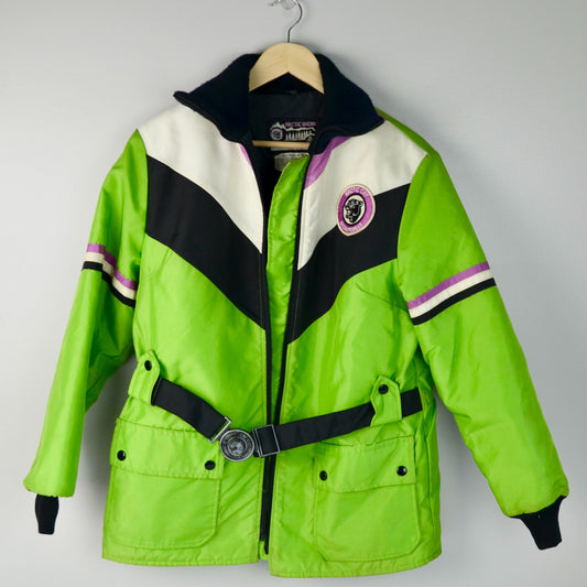 Vintage Arctic Cat Snowmobile Jacket Arctic Wear Women's Size M, MISSING ZIPPER