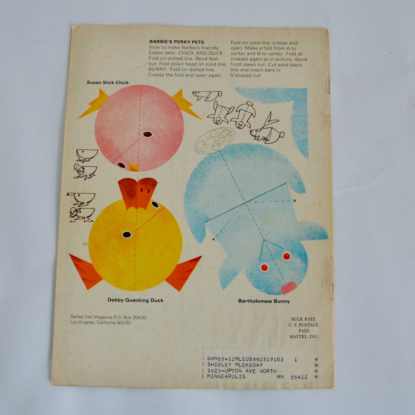 Barbie Talk Fan Club Magazine March April 1971 Vintage