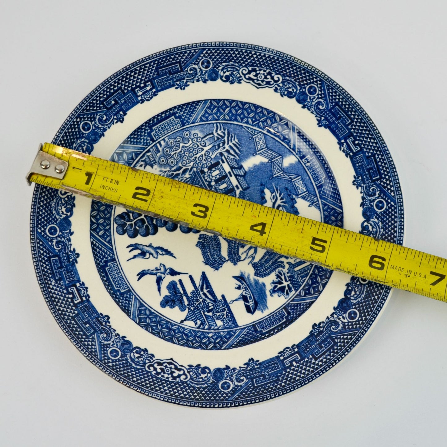 Johnson Bros England Blue Willow Bread Plates Lot of 2 6.25"
