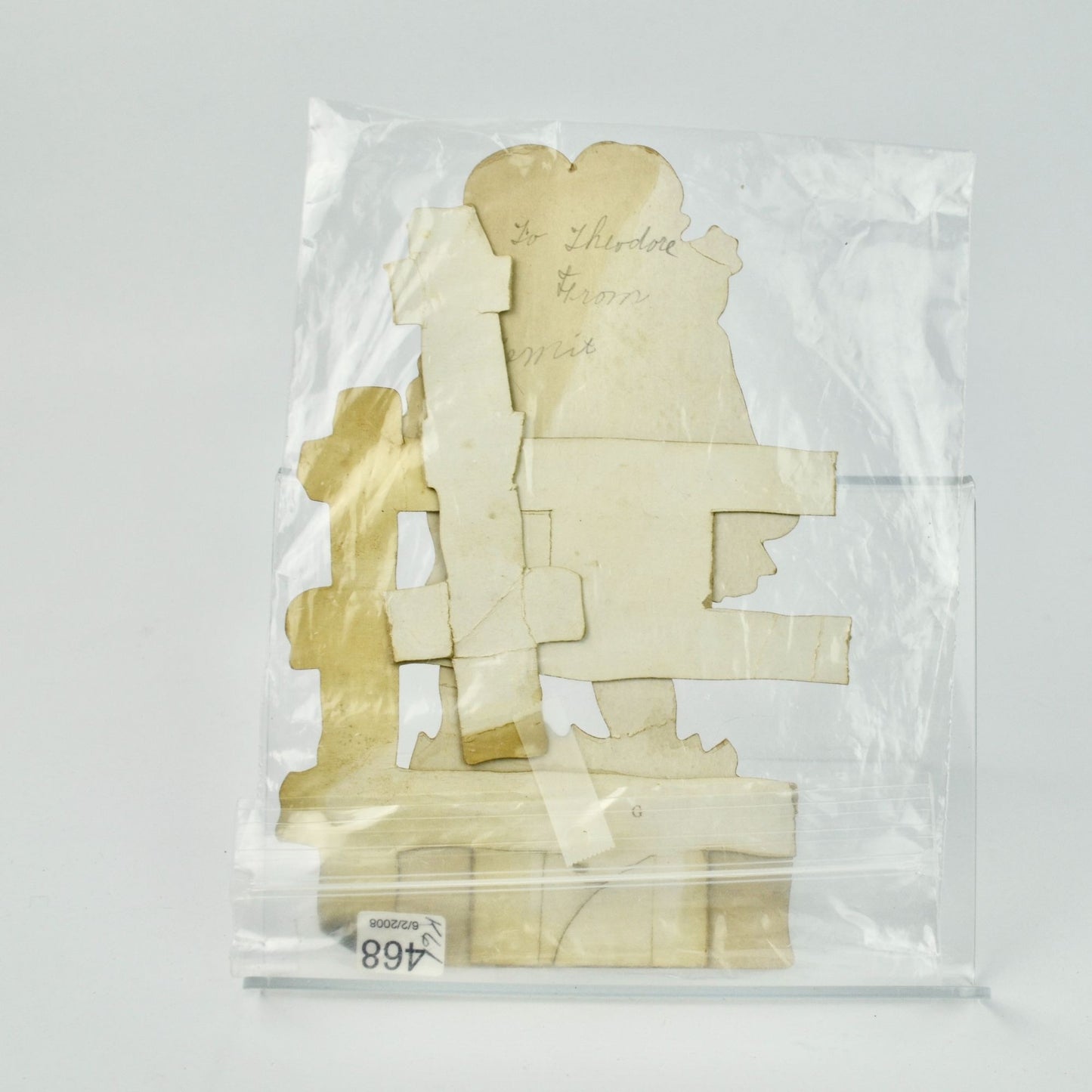 Vintage Antique Postcard Behind My Hat Fence