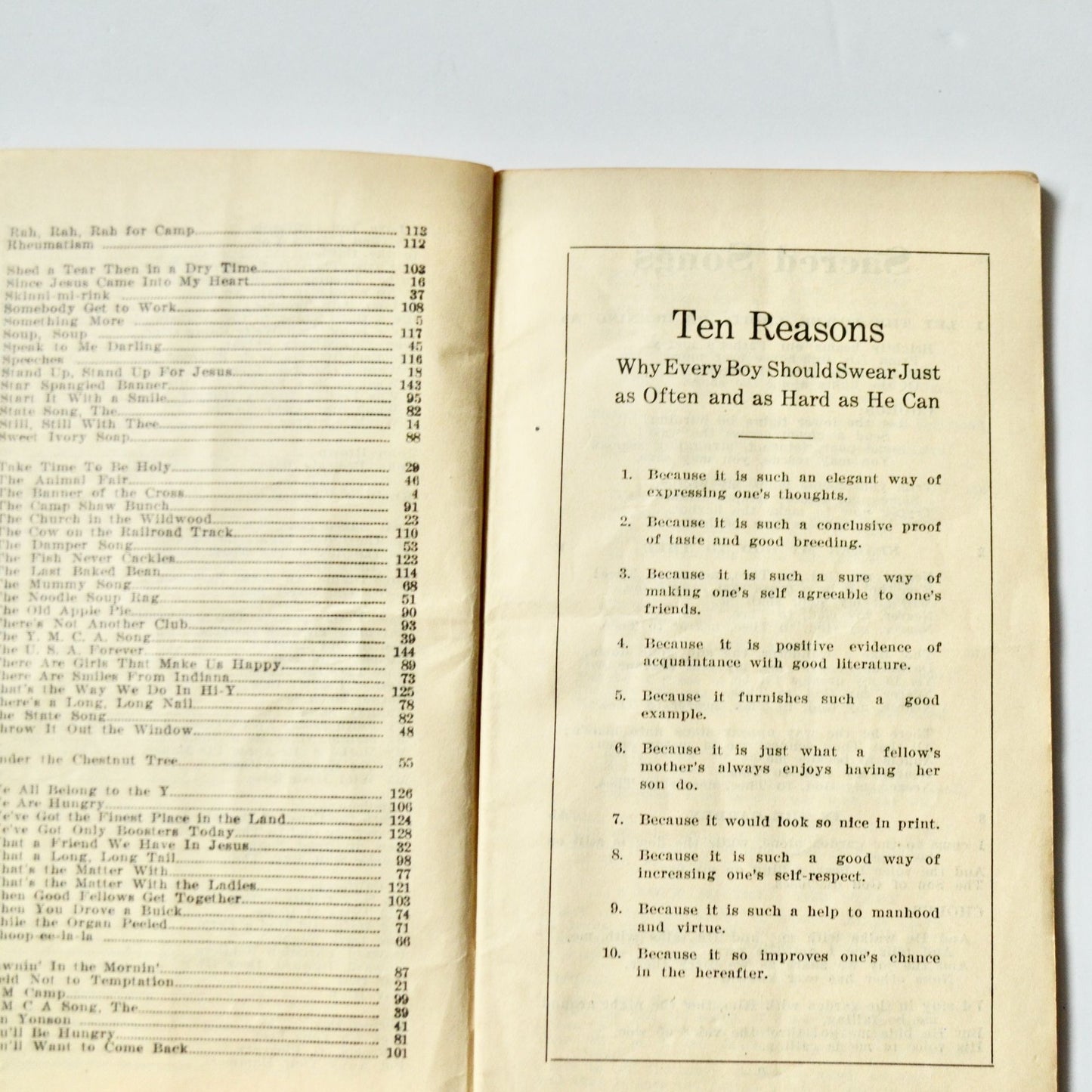 YMCA Song Book Vintage Red Paperback