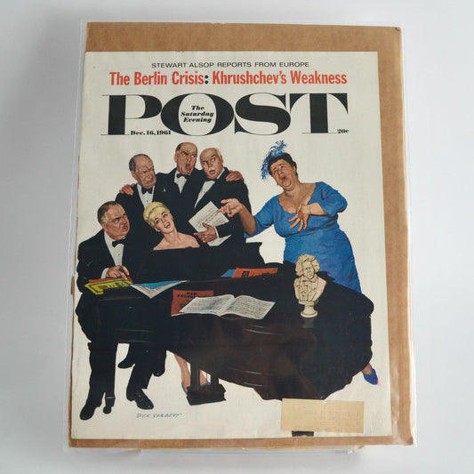 The Saturday Evening Post Magazine COVER December DEC 16 1961