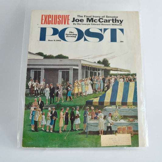 The Saturday Evening Post Magazine COVER June 9 1962