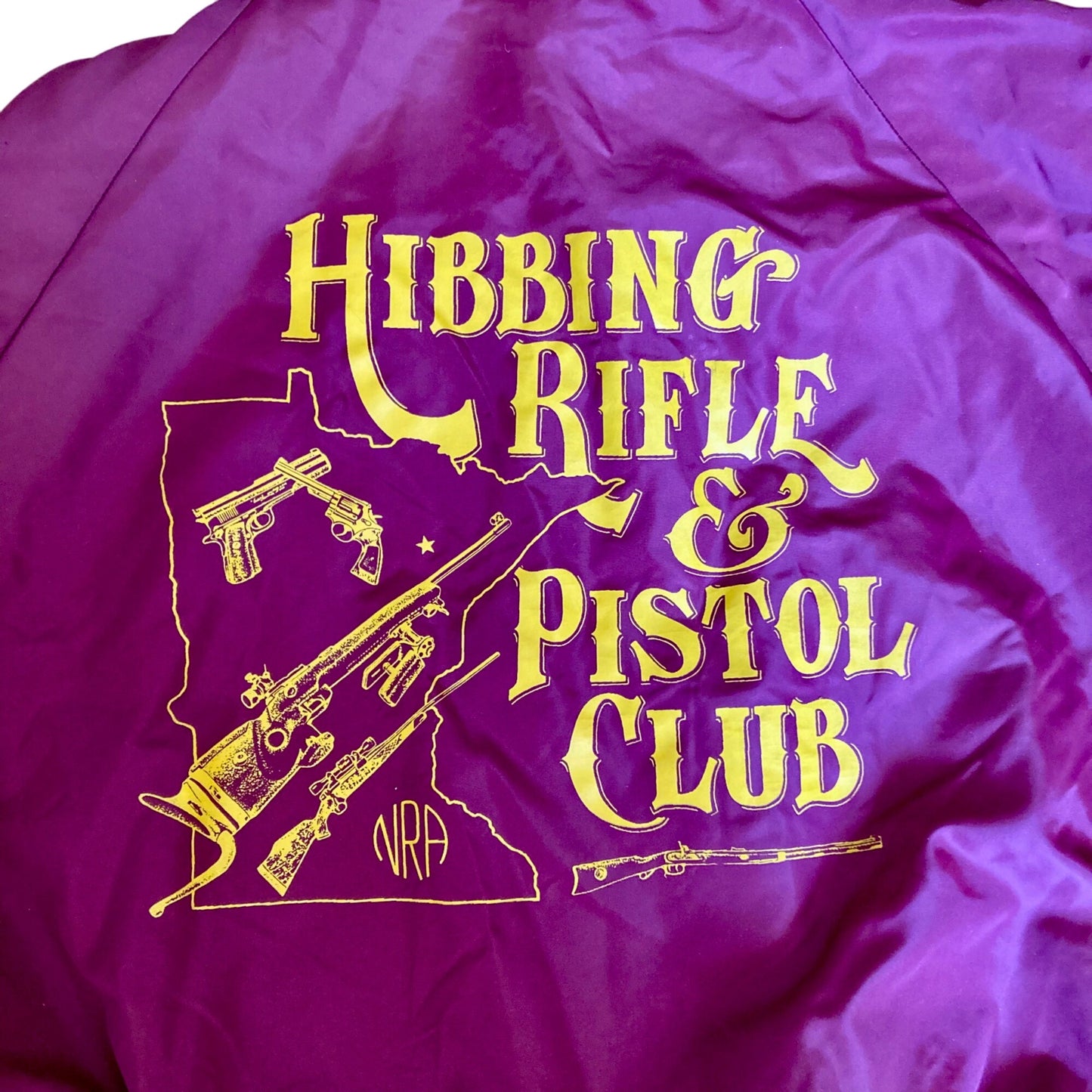 Vintage Pla-Jac Hibbing Rifle & Pistol Club Nylon Jacket Dunbrooke Men's Medium